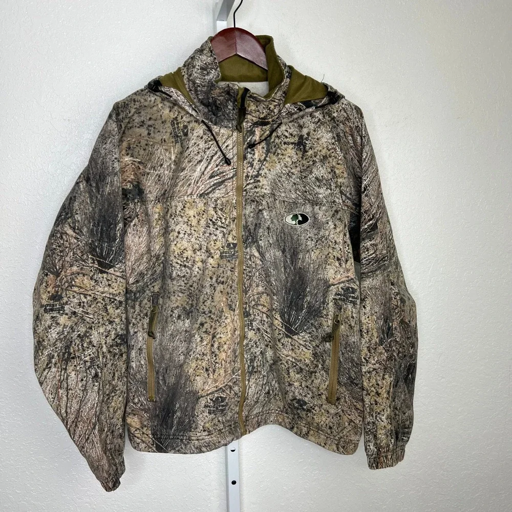 Mossy Oak Apparel ScentStop Camo Jacket Hooded Zip Pocket‎ M Hunting Archery